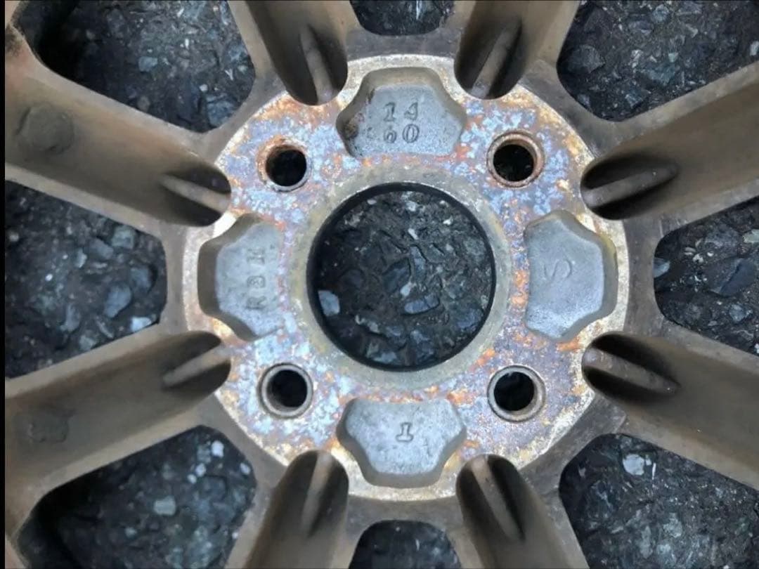 ワタナベ　8スポーク 100 4穴 6J +38 155/65R14 ダンロップ