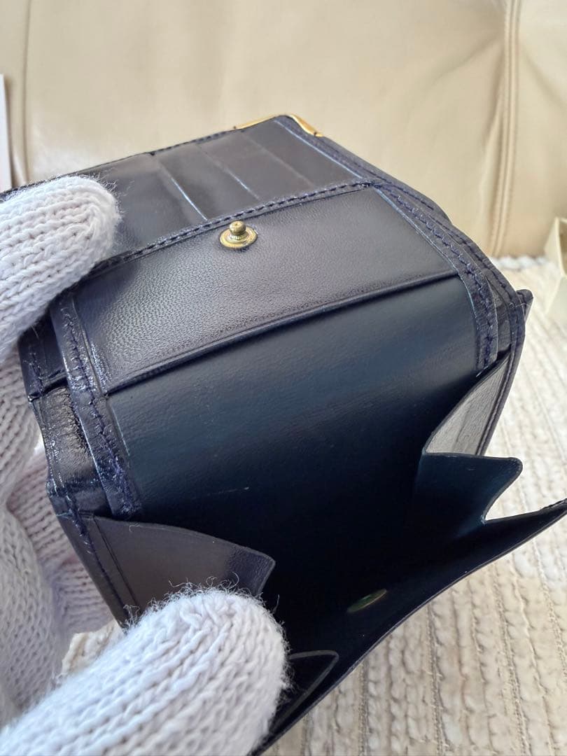 Cartier 2つ折財布　サファイアライン