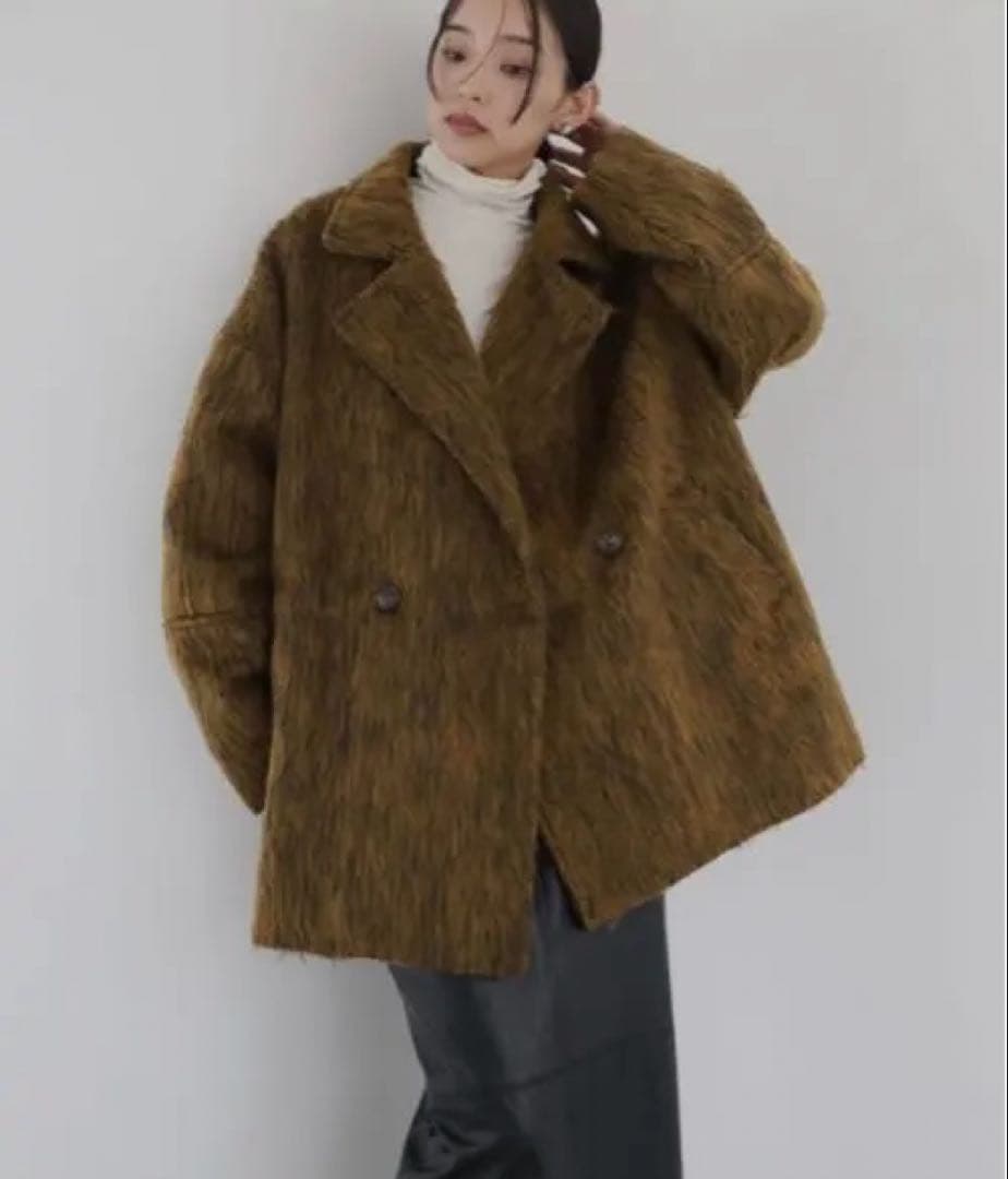 hellam / シャギーミドルコート