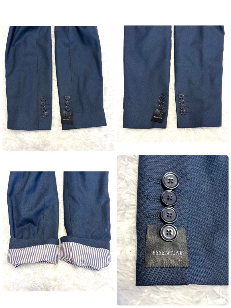 新品✨ZARA MAN スーツ セットアップ 52 大きいサイズ 総柄裏地