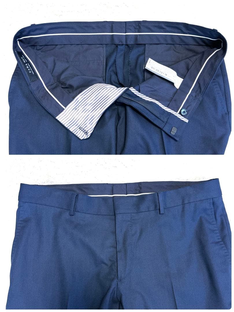 新品✨ZARA MAN スーツ セットアップ 52 大きいサイズ 総柄裏地