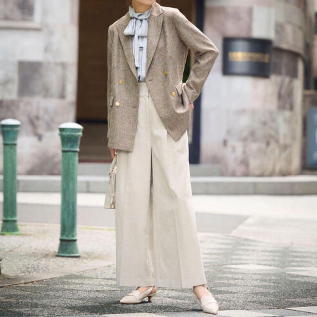 【♡k♡】ナチュラルビューティーベーシック　ダブルブレストジャケット