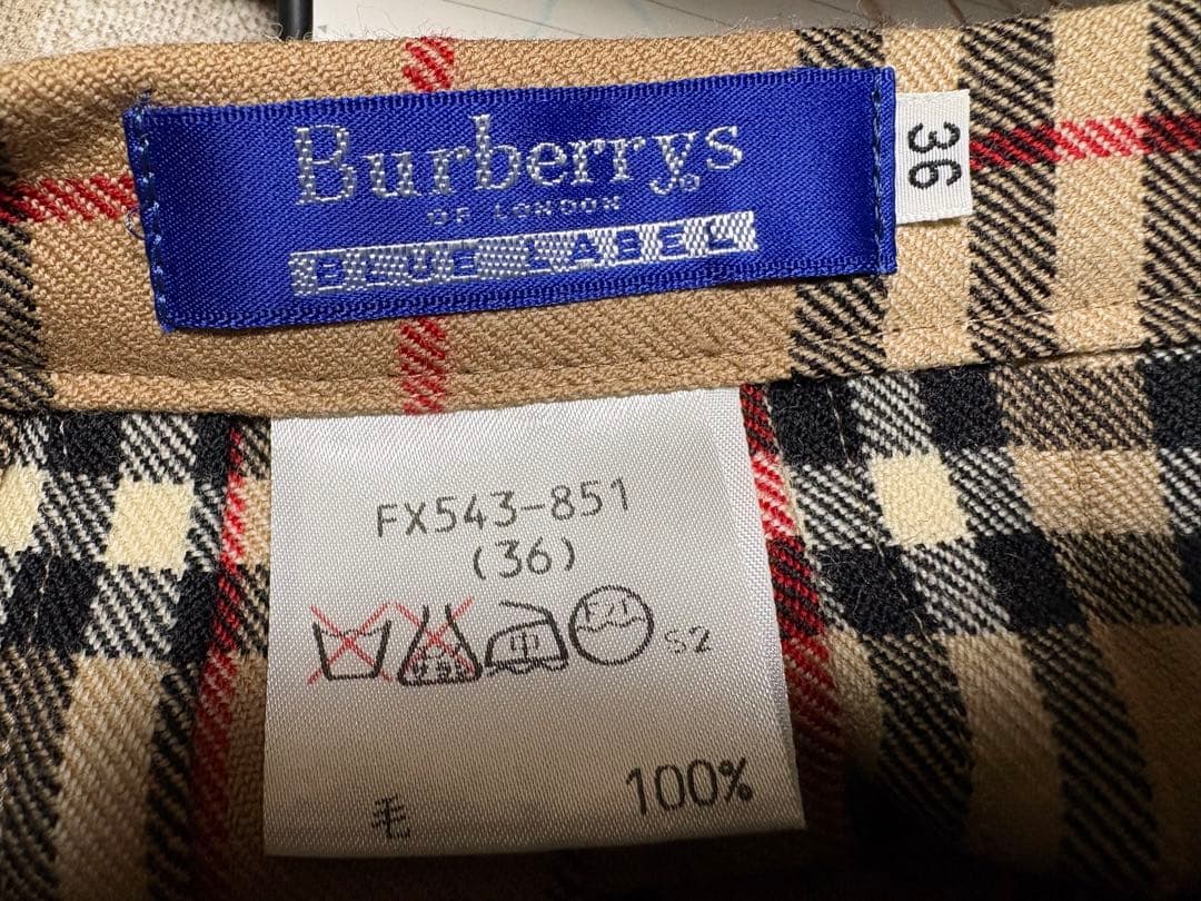 BURBERRYS BLUE LABEL ノヴァチェック　チェック柄 36