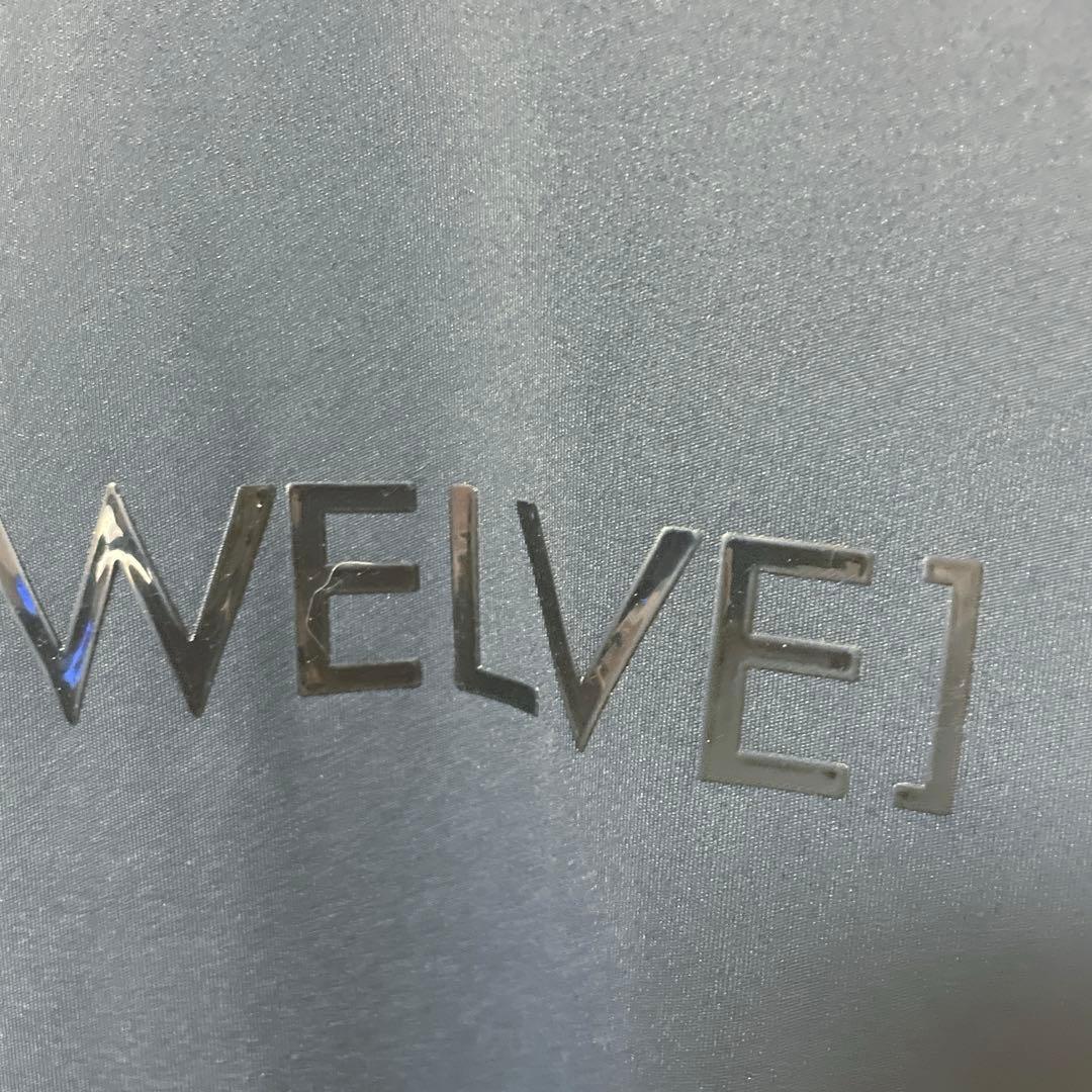 V12 ゴルフウェア　半袖 モックネック シャツ ロゴ　Mサイズ