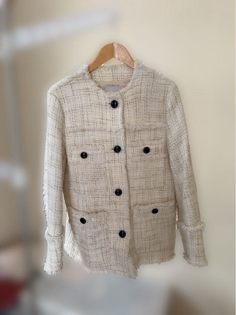 (正規品)clane CLANE NO COLOR TWEED JACKET