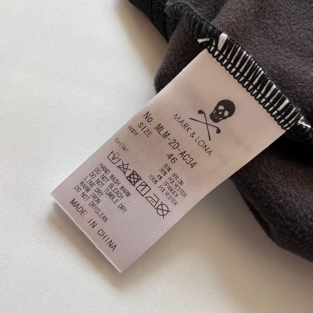 MARK&LONA マークアンドロナ　ハーフジップ 裏起毛　長袖シャツ　46
