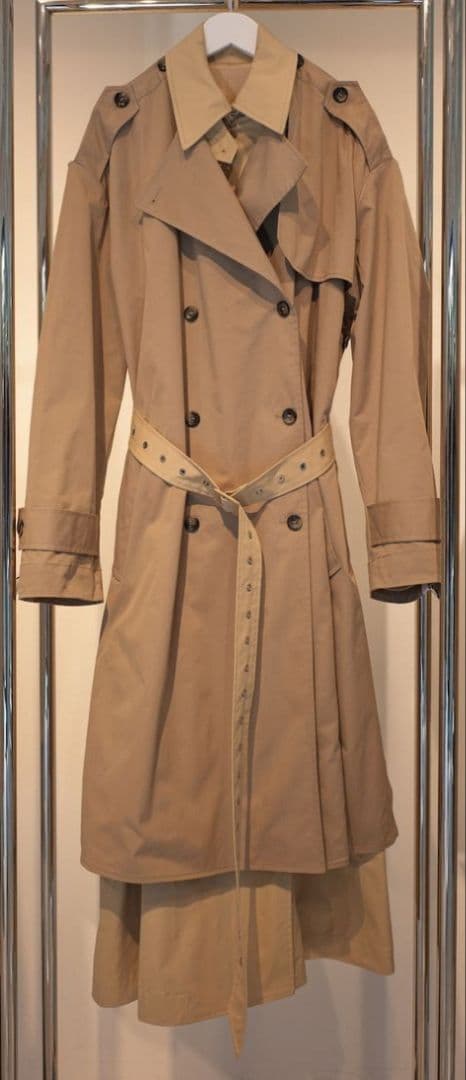  Rokh ツーピースツイルトレンチコート　Ｓ 新品未使用