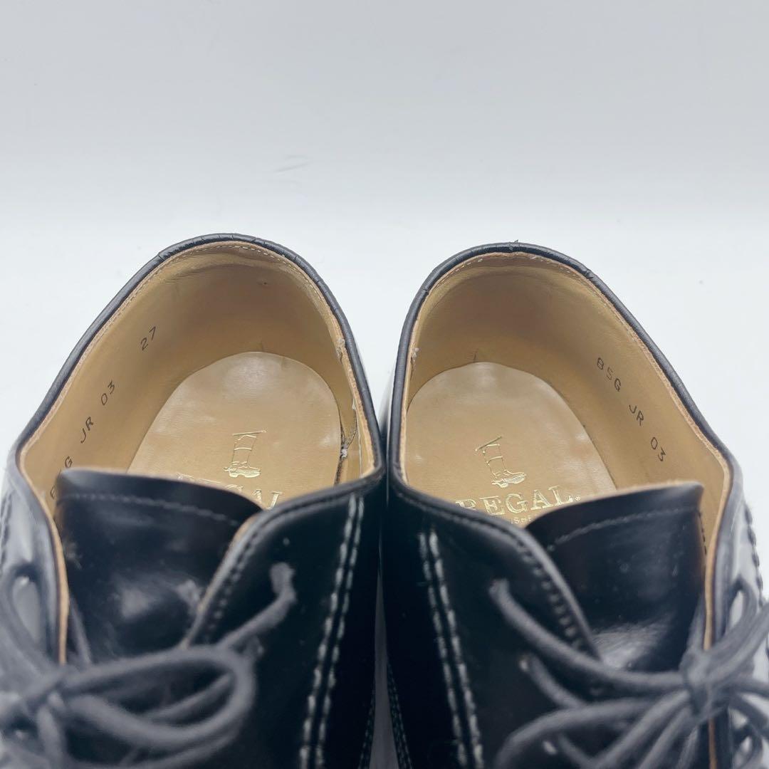 上位ライン❗️リーガル JR03 プレーントゥ 外羽根 グッドイヤー 黒 27cm