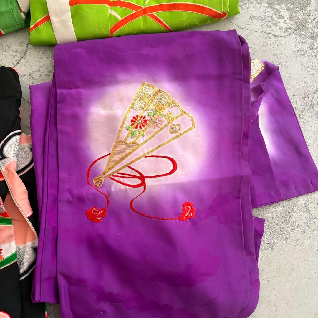 アンティーク着物7枚と作り帯2点セットおまとめ