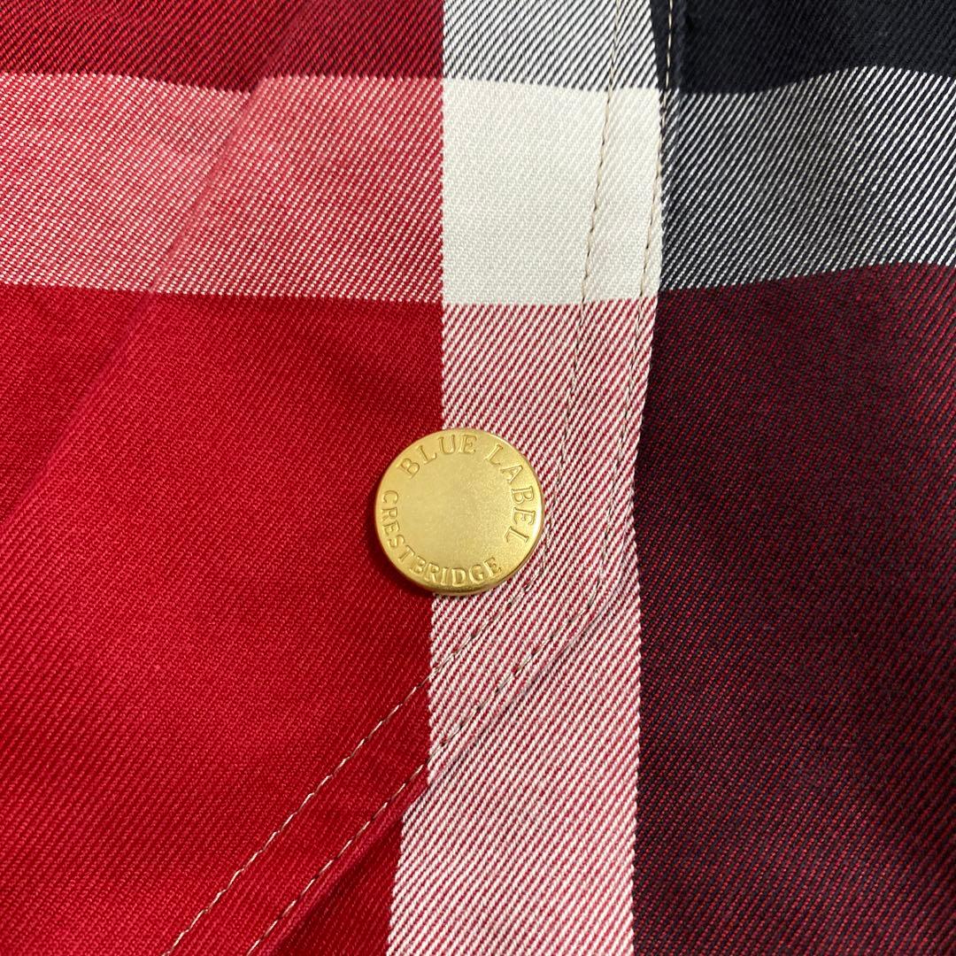 リバーシブルブルゾン レディース　黒　チェック