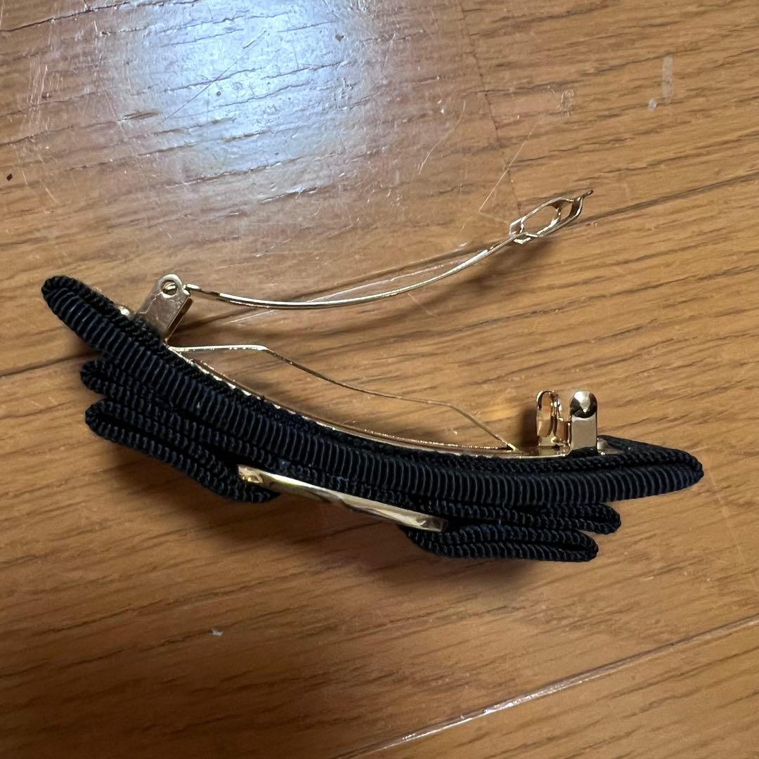 【Ferragamo】黒リボンバレッタ