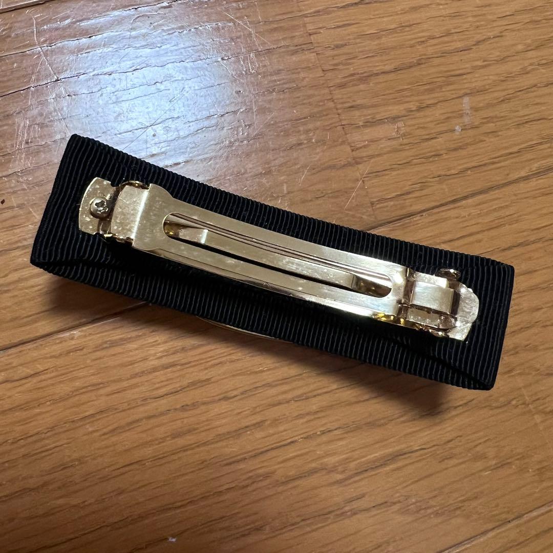 【Ferragamo】黒リボンバレッタ