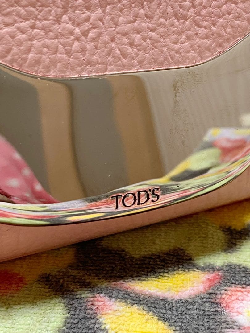 春色セールTOD'S トッズ ショルダーバッグ ピンク 訳あり特価 保存袋付き