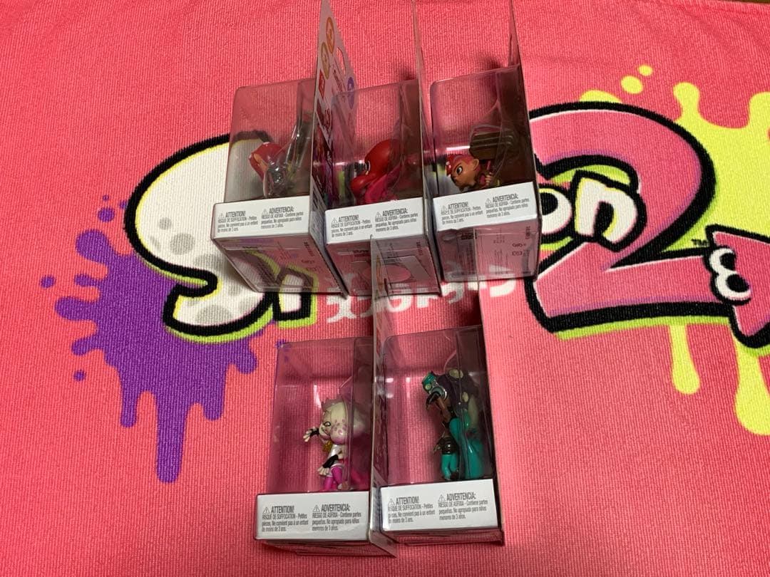 新品未開封　アミーボ　スプラトゥーン2 タコ　ヒメ　イイダ　テンタクルズ