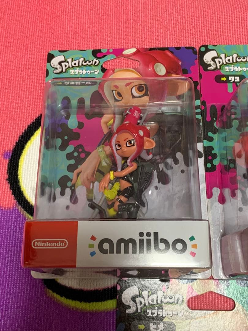 新品未開封　アミーボ　スプラトゥーン2 タコ　ヒメ　イイダ　テンタクルズ