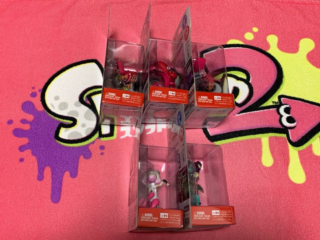 新品未開封　アミーボ　スプラトゥーン2 タコ　ヒメ　イイダ　テンタクルズ