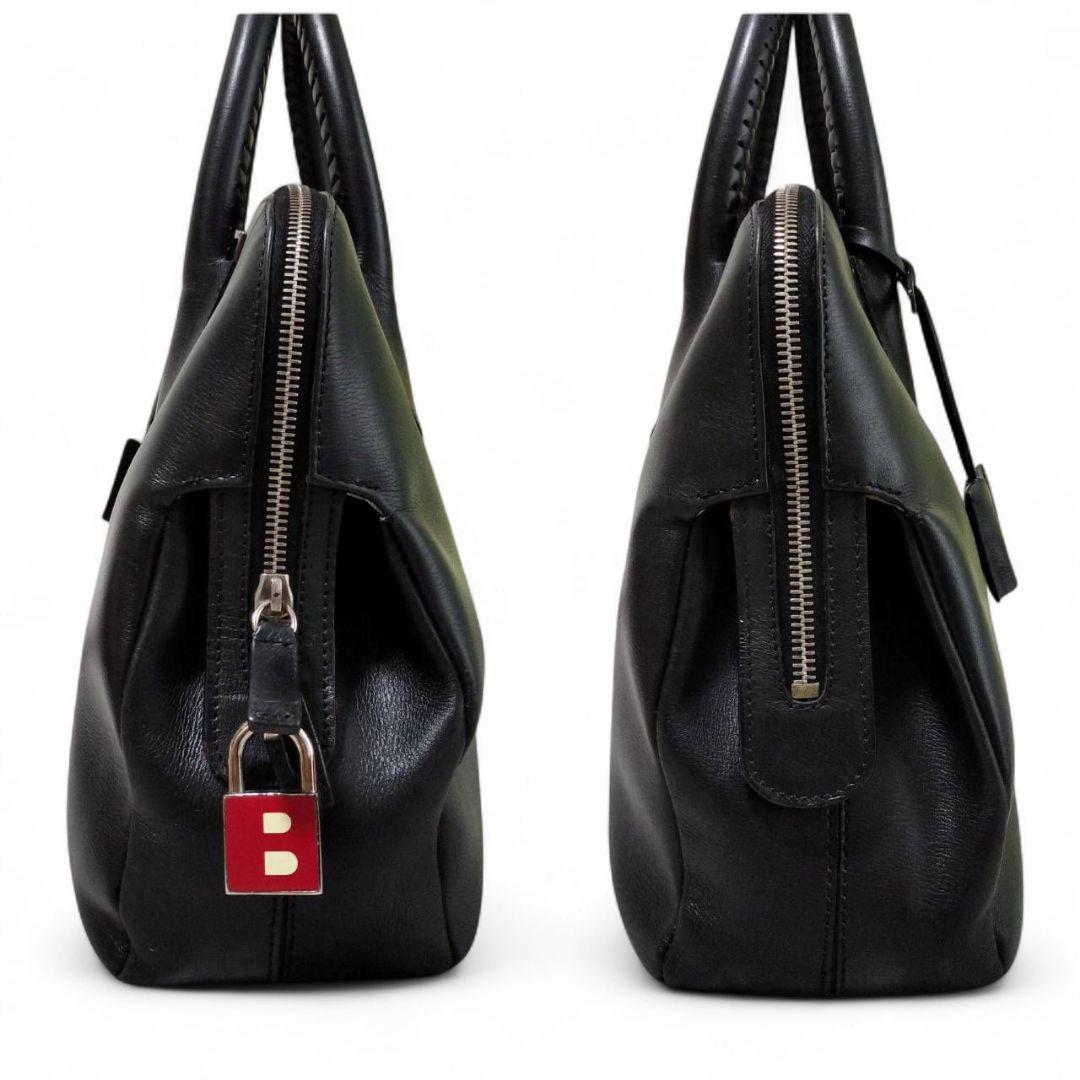 【美品】 BALLY バリー ハンドバック ビジネスバック Bロゴ 錠付 袋付き