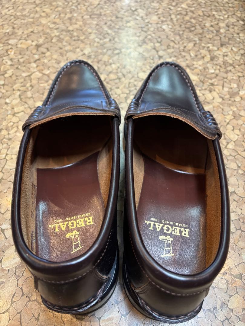 REGAL ダークブラウン ローファー