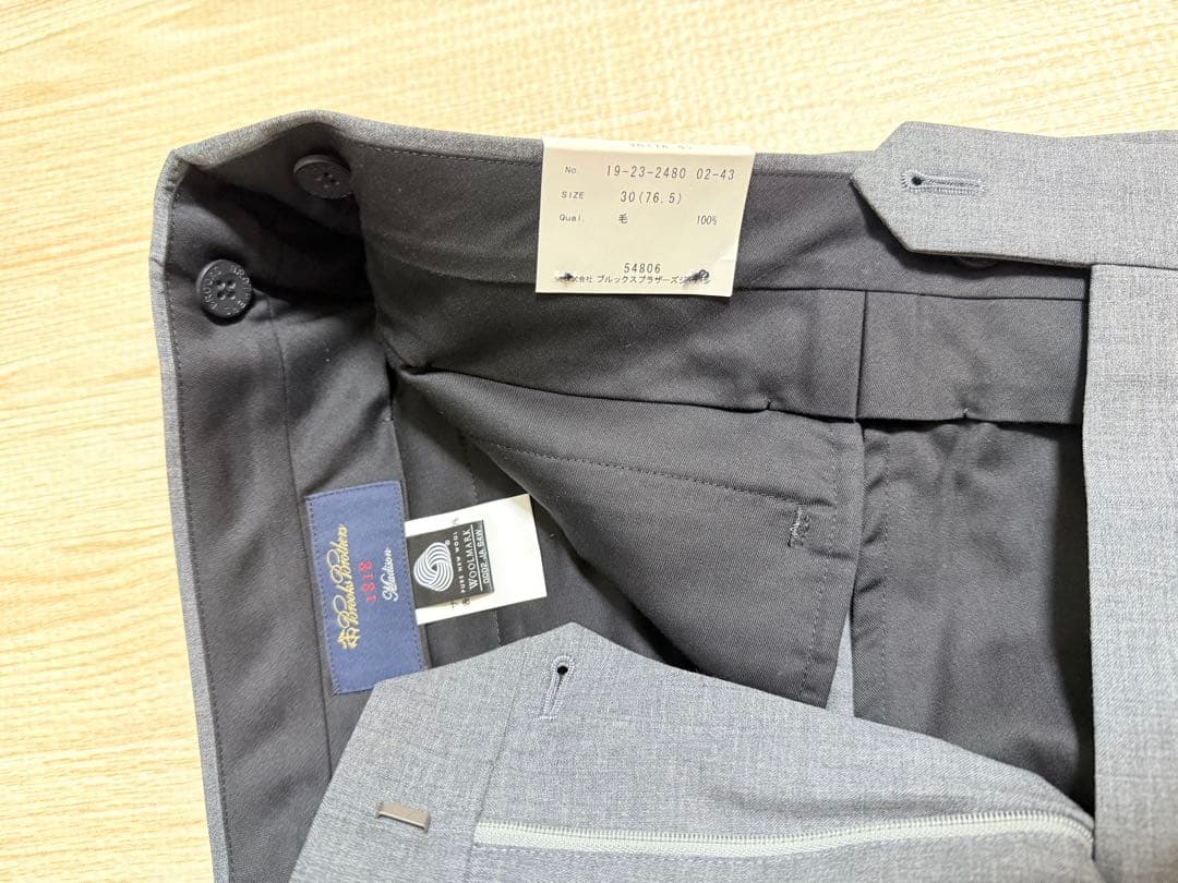Brooks Brothers 1818 メンズ スラックス 30インチ　グレー