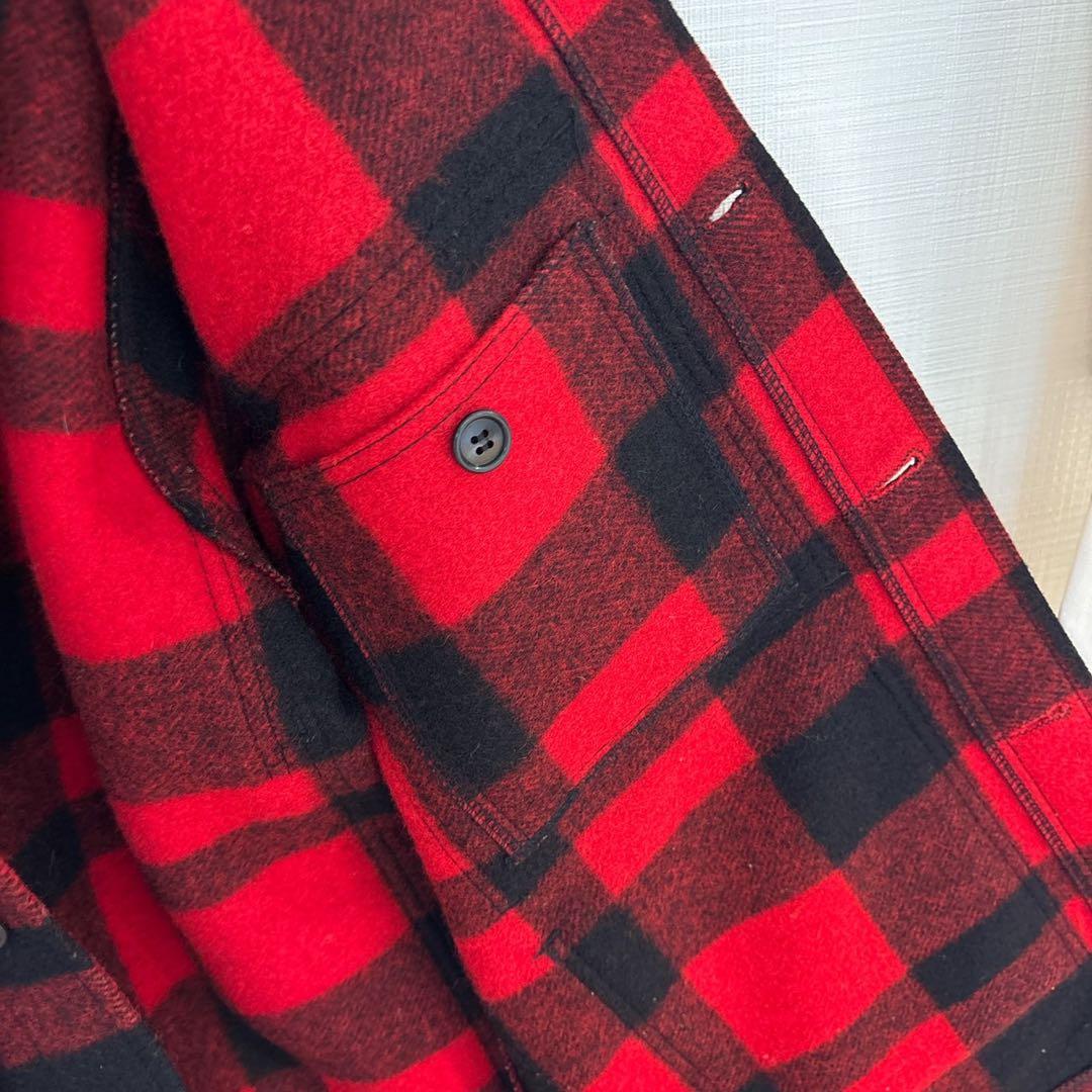 H*f様 80s FILSON マッキーノクルーザージャケット　40 レッド×ブ