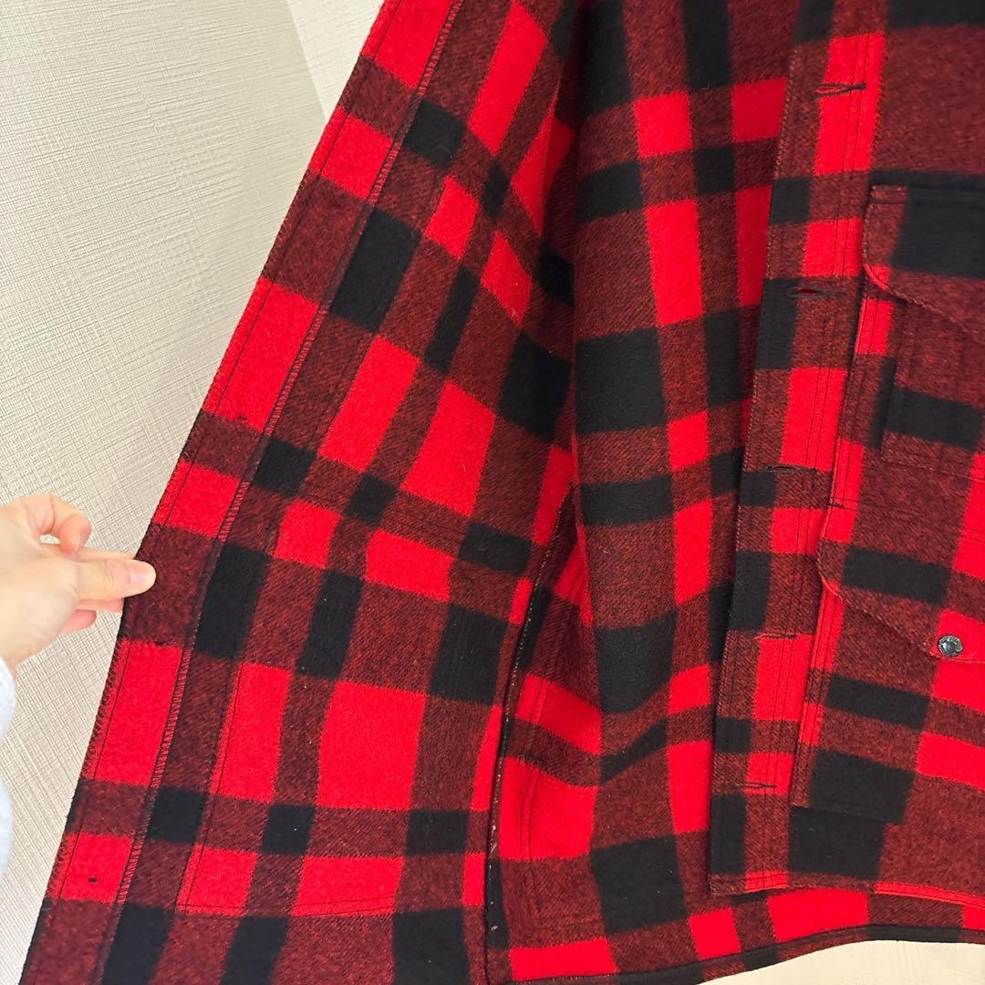 H*f様 80s FILSON マッキーノクルーザージャケット　40 レッド×ブ