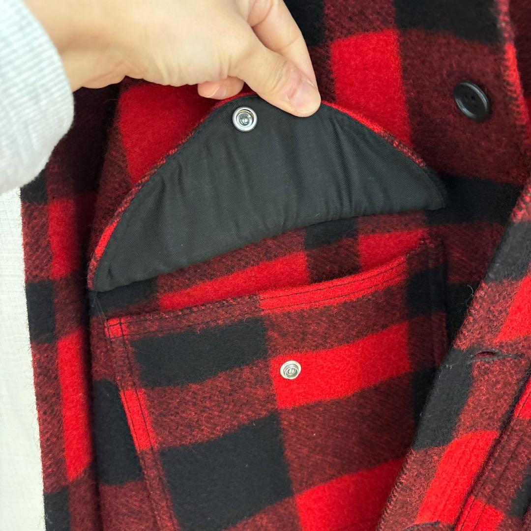 H*f様 80s FILSON マッキーノクルーザージャケット　40 レッド×ブ