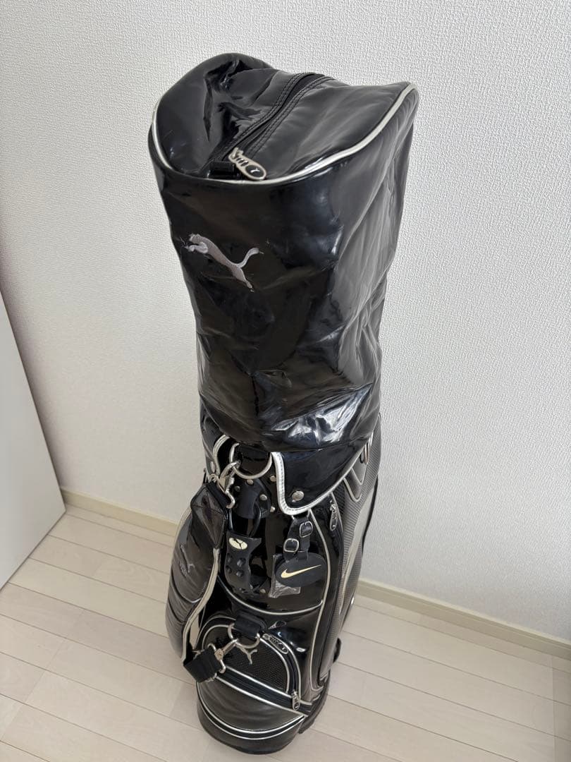 【状態良好】PUMA ゴルフバッグ ブラック　キャディバッグ