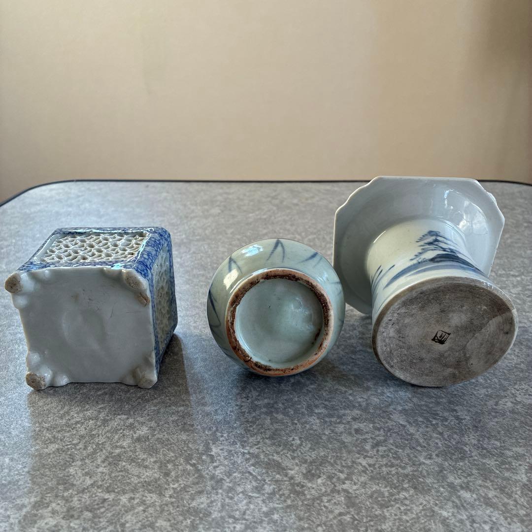 古伊万里盃台三種