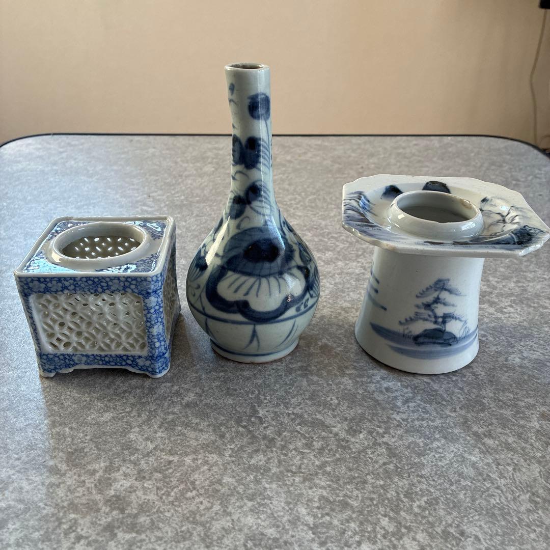 古伊万里盃台三種