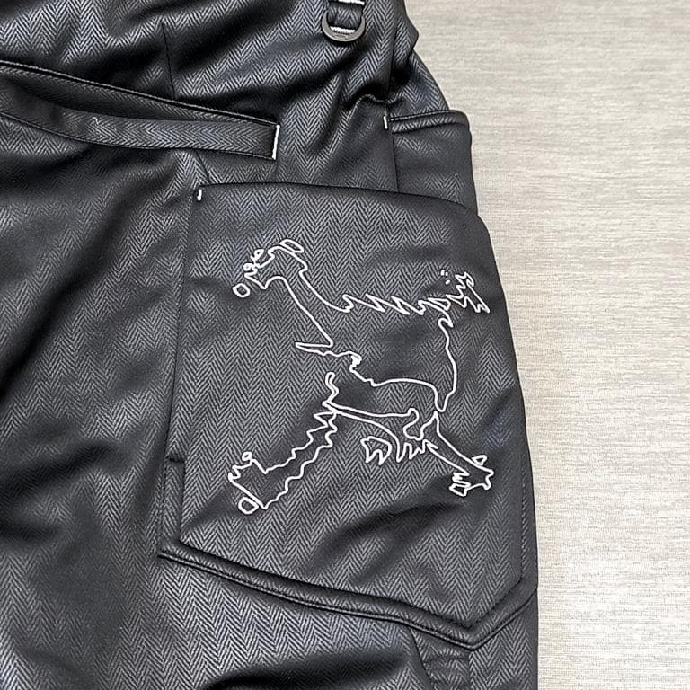 ◆オークリー ゴルフ　メンズ　冬用パンツ　大スカルロゴ刺繍　36サイズ　ブラック