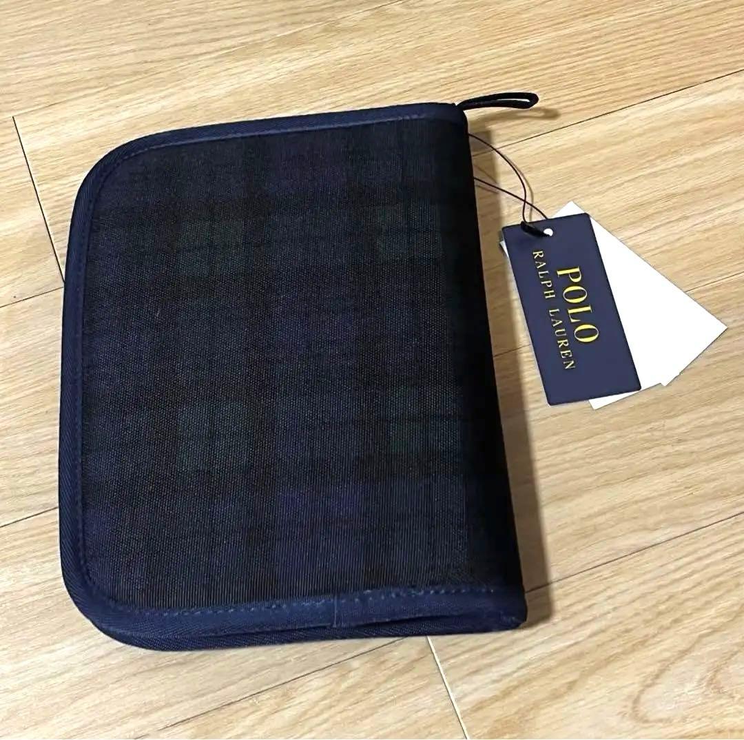 Polo Ralph Lauren 母子手帳ケース ネイビー系チェック