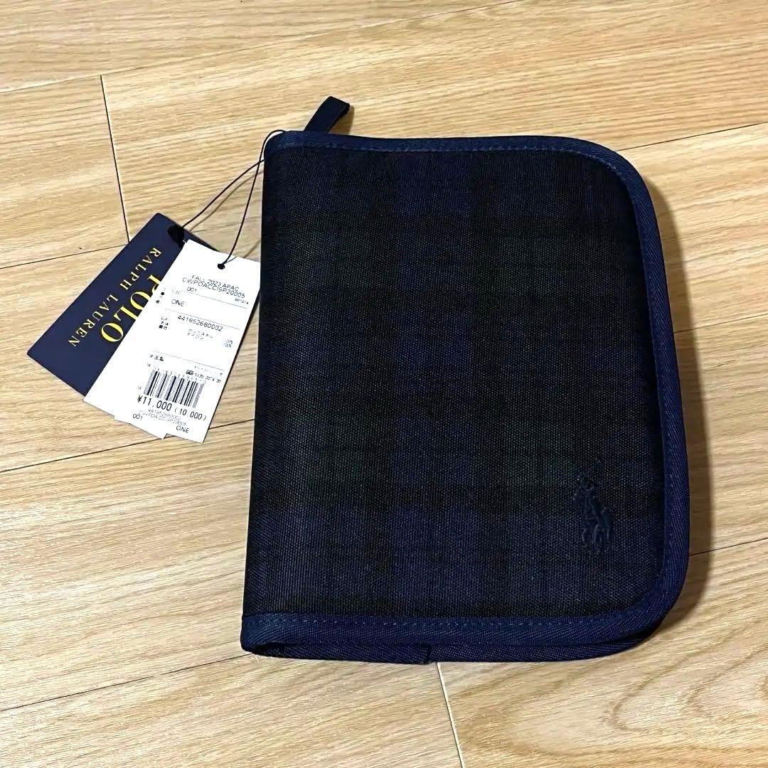 Polo Ralph Lauren 母子手帳ケース ネイビー系チェック