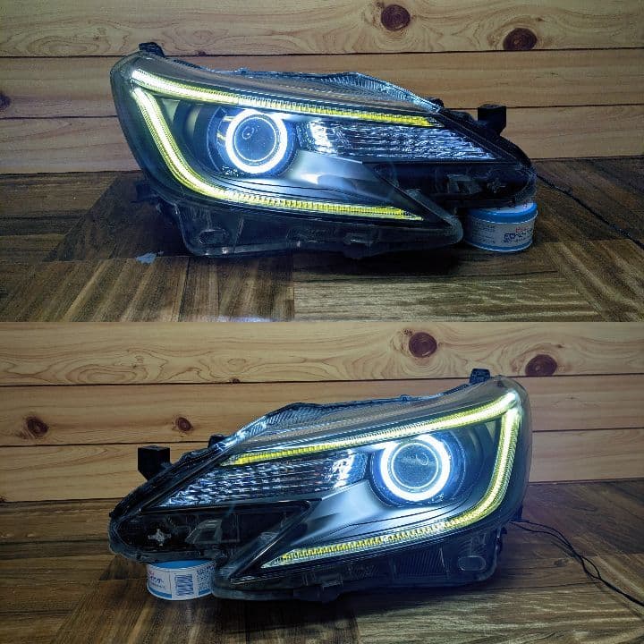 130系 マークX イカリング ヘッドライト 中期 後期 インナーブラック