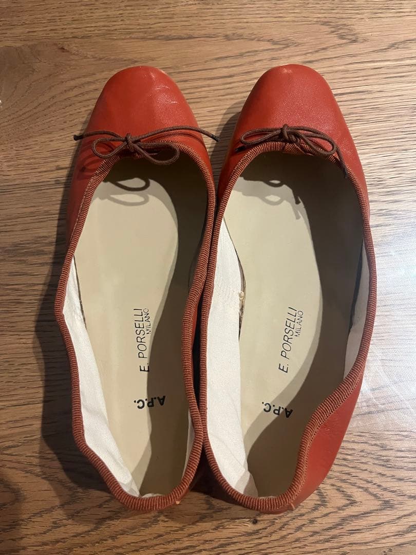 新品　E.PORSELLI APC バレエシューズ　38