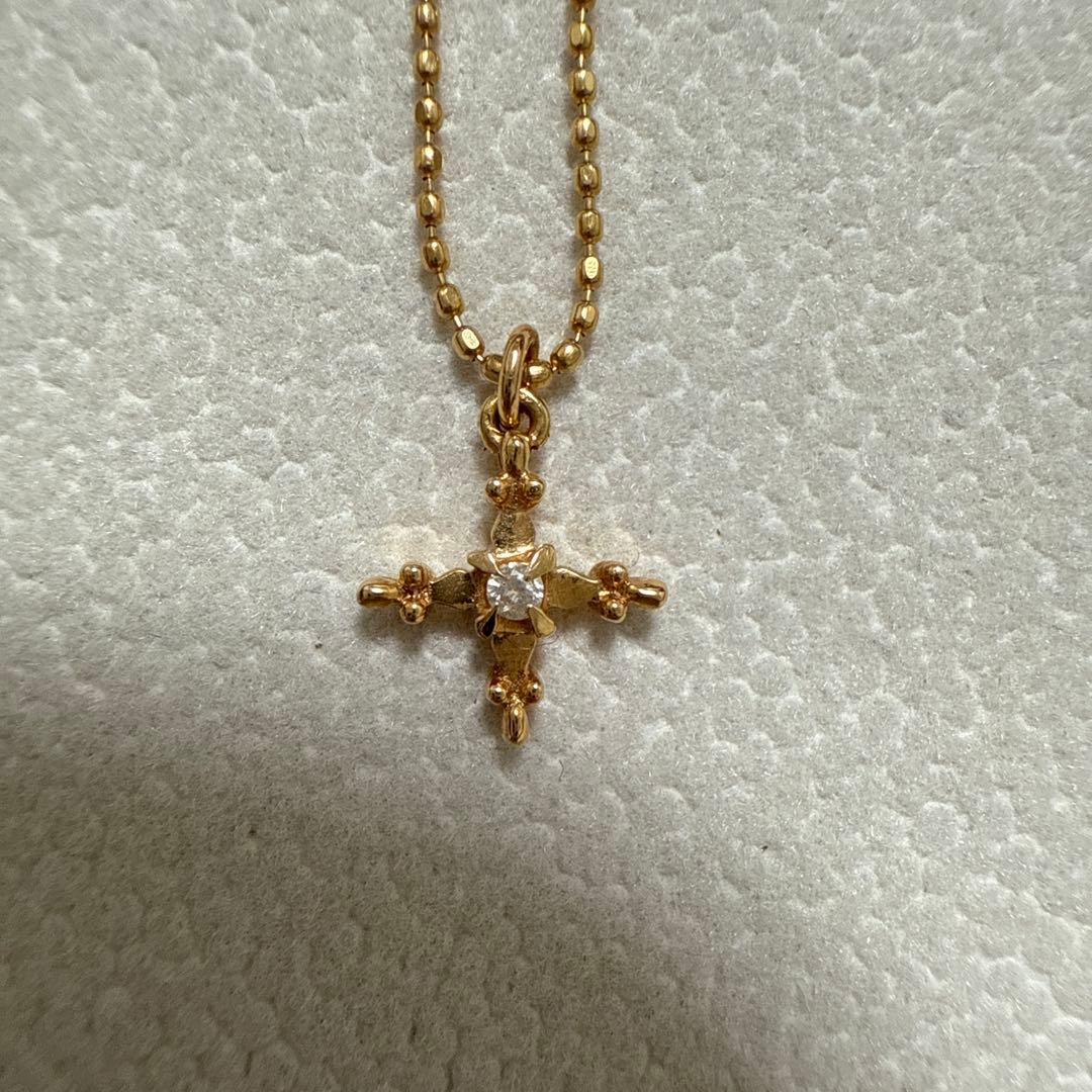 18K クロスモチーフネックレス