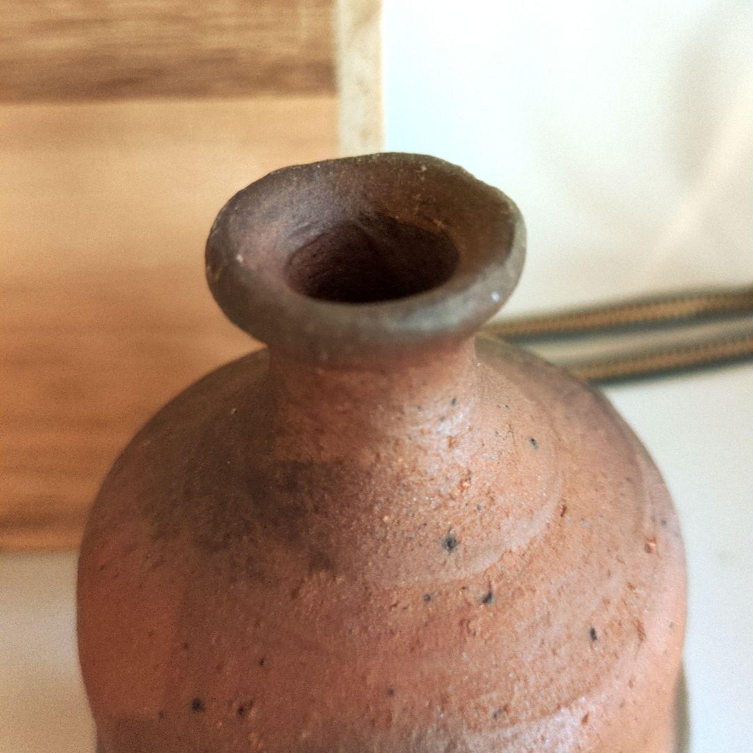 備前焼　中村六郎　窯変　徳利　酒器　共箱　美品