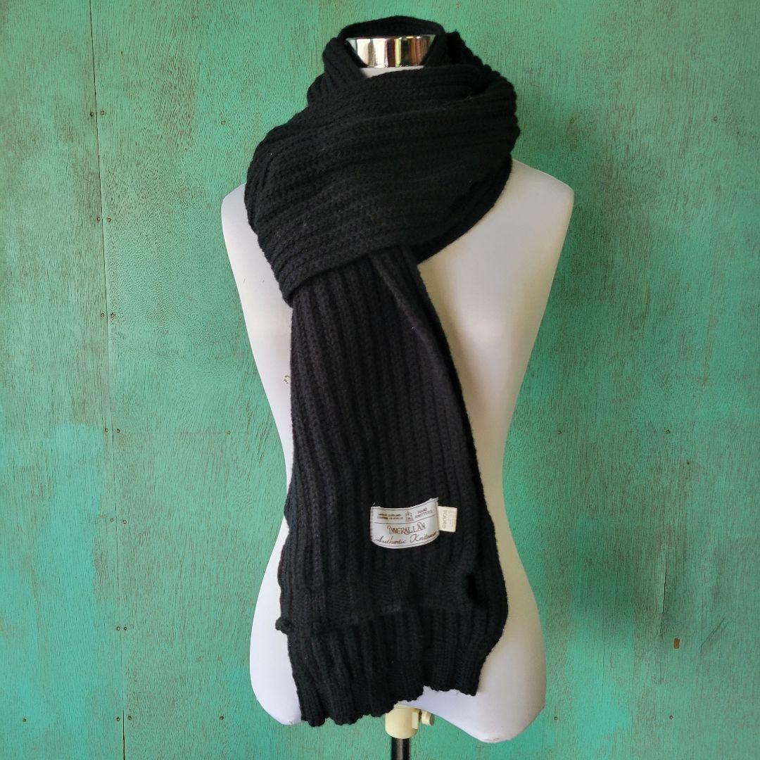 INVERALLAN インバーアラン スコットランド製 ハンドニットマフラー
