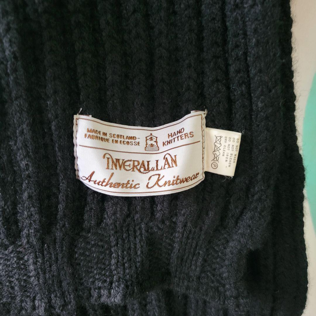 INVERALLAN インバーアラン スコットランド製 ハンドニットマフラー