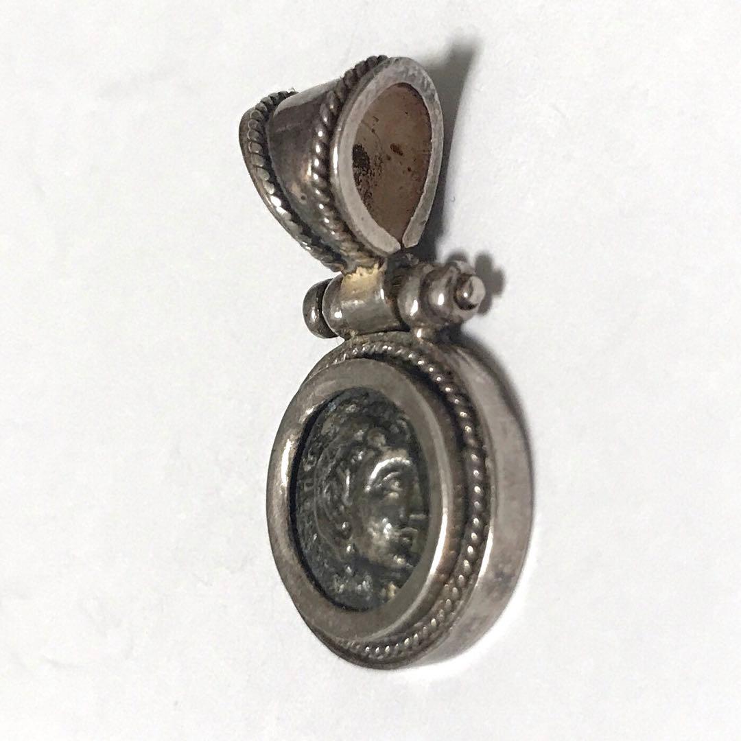 ローマ時代  アンティーク ペンダントトップ 古銭 アレキサンダー大王