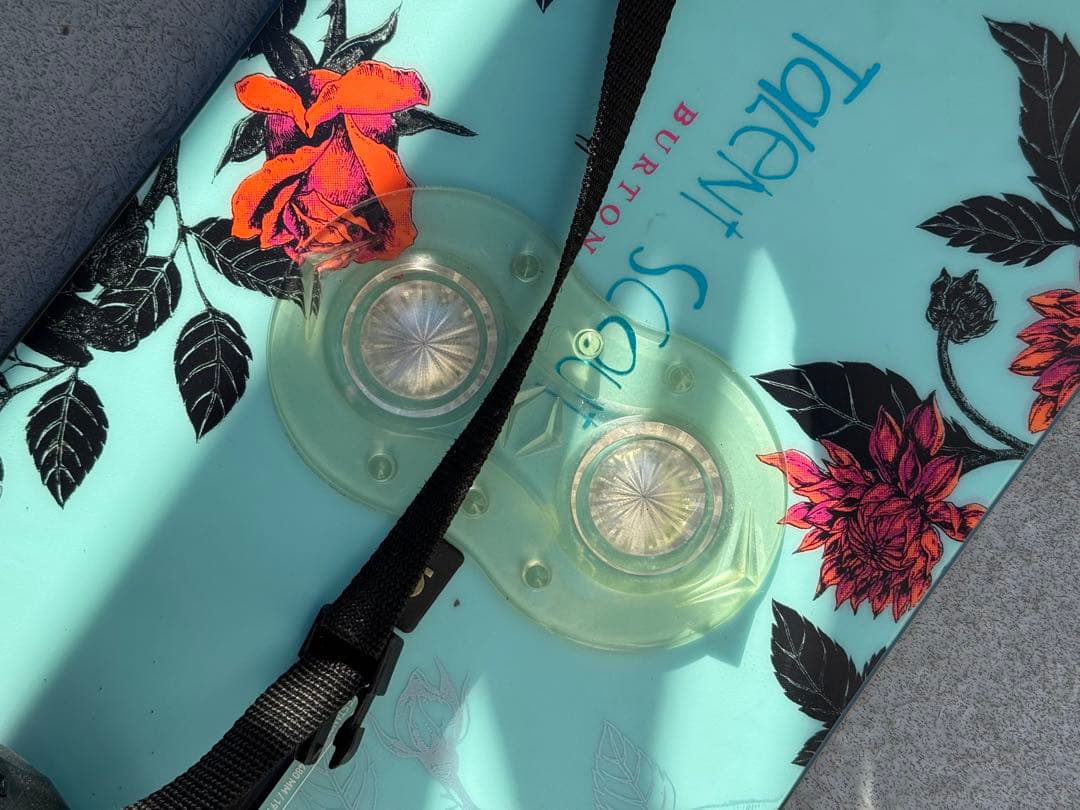 Burton スノーボード 花柄 バインディング付き