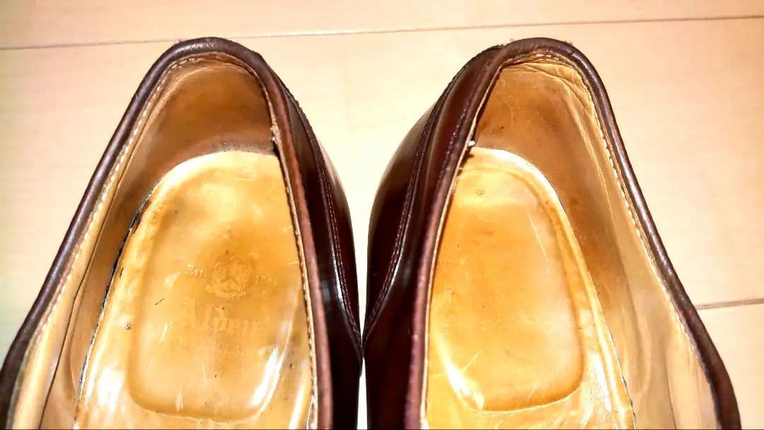 Alden2160シェルコードバン ストレートチップキャップトゥ9Dバーガンディ