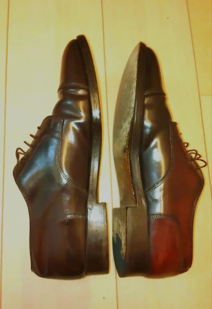 Alden2160シェルコードバン ストレートチップキャップトゥ9Dバーガンディ