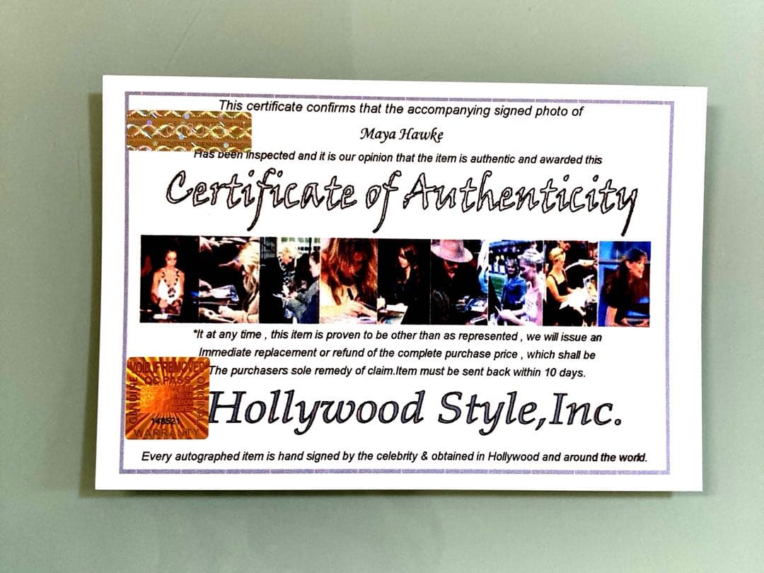 セール中…マヤ・ホーク直筆サイン入り2Lサイズ写真…ストレンジャー・シングス