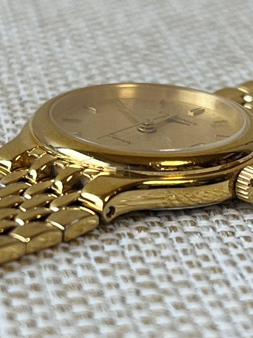 【希少・美品】ロンジン Flagship クォーツ ゴールド デイト付