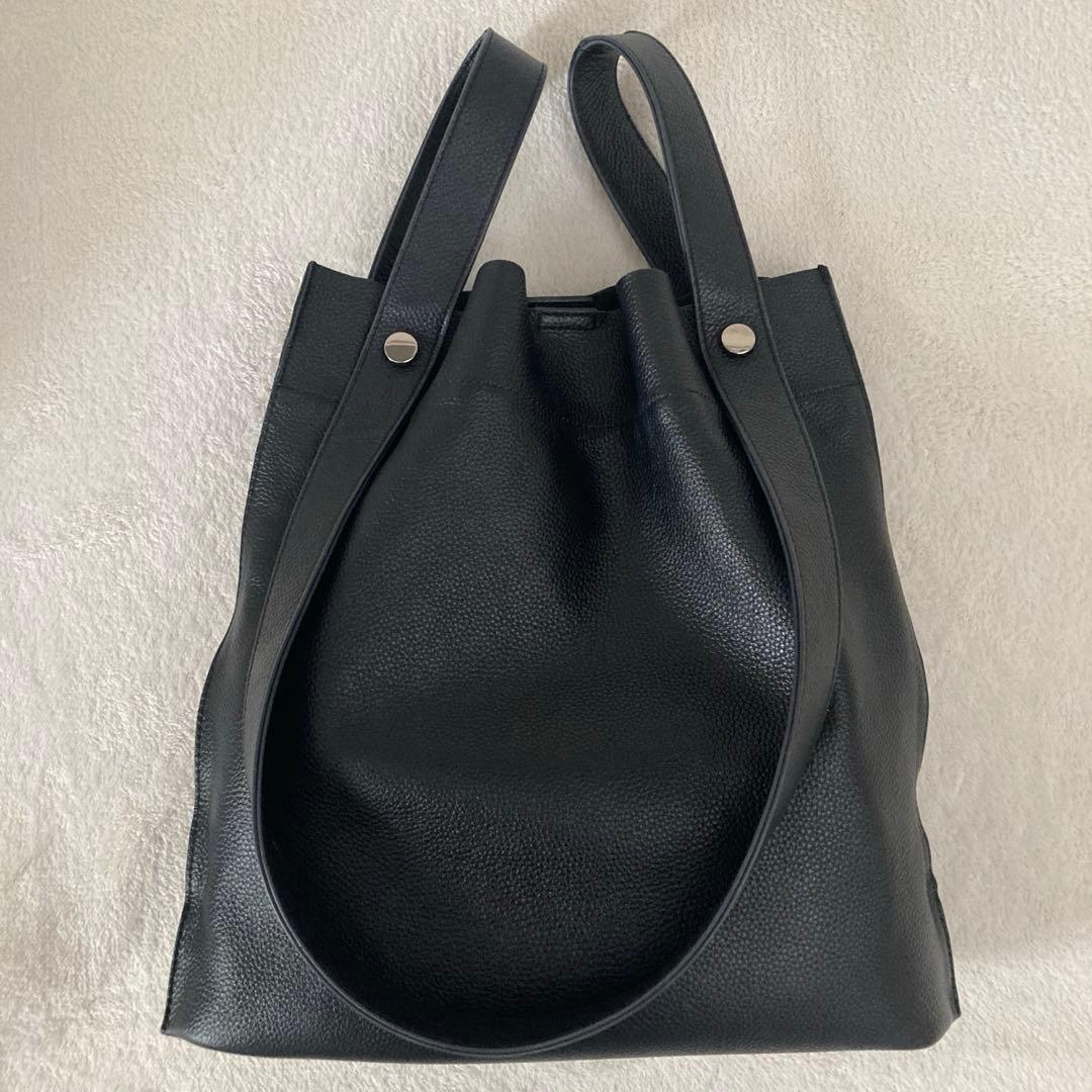 BEAURE ビュレ 黒 2way ショルダーバッグ