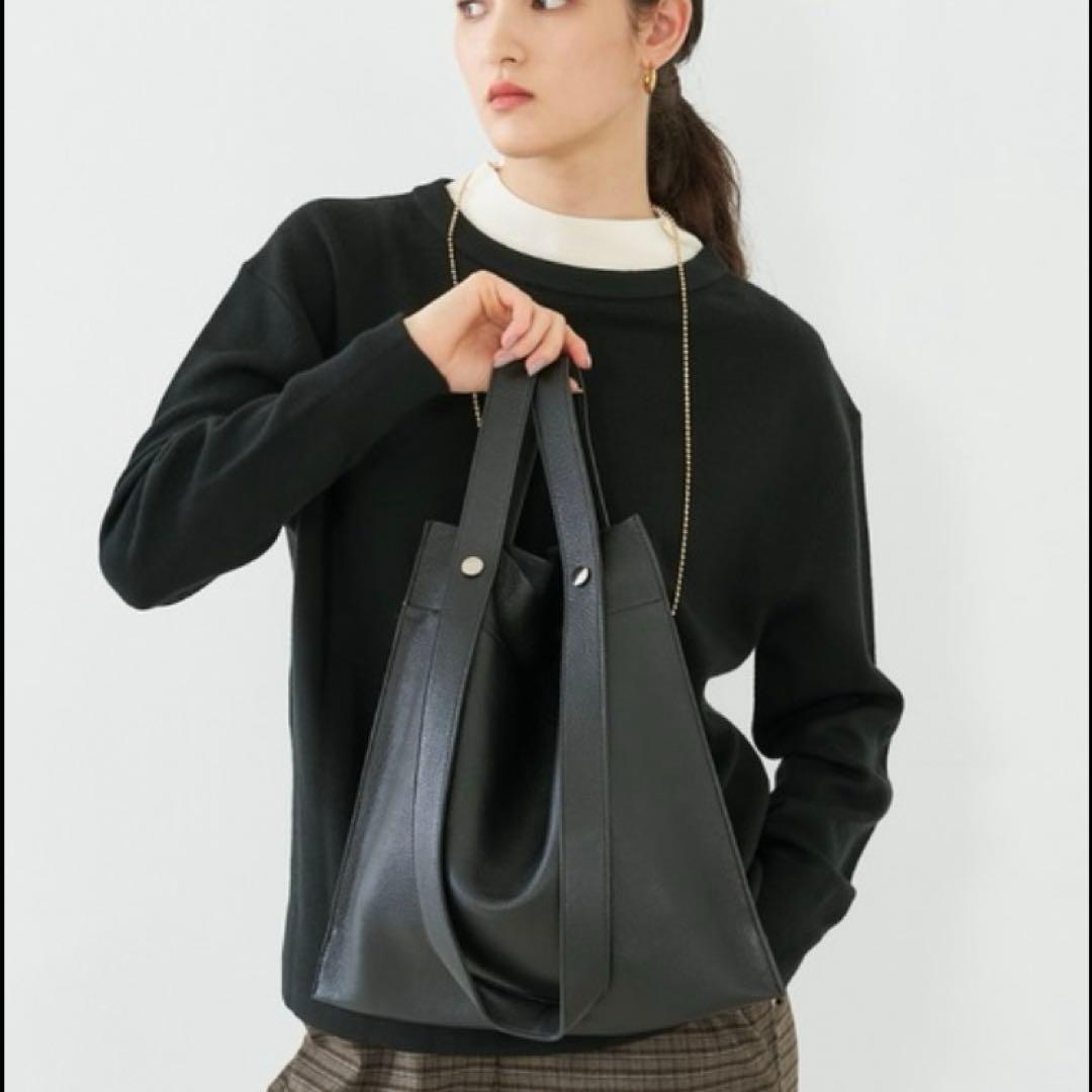 BEAURE ビュレ 黒 2way ショルダーバッグ