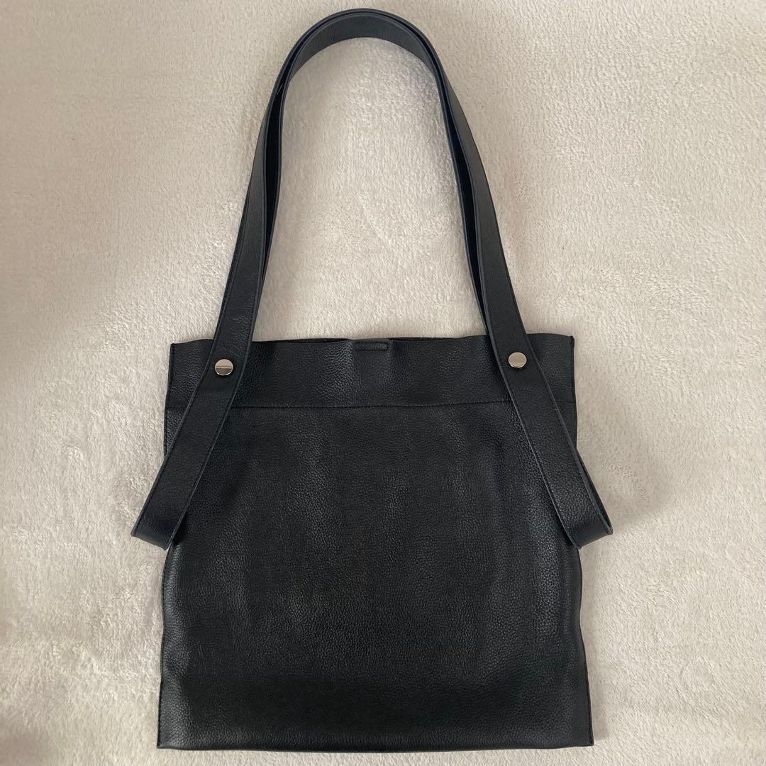 BEAURE ビュレ 黒 2way ショルダーバッグ