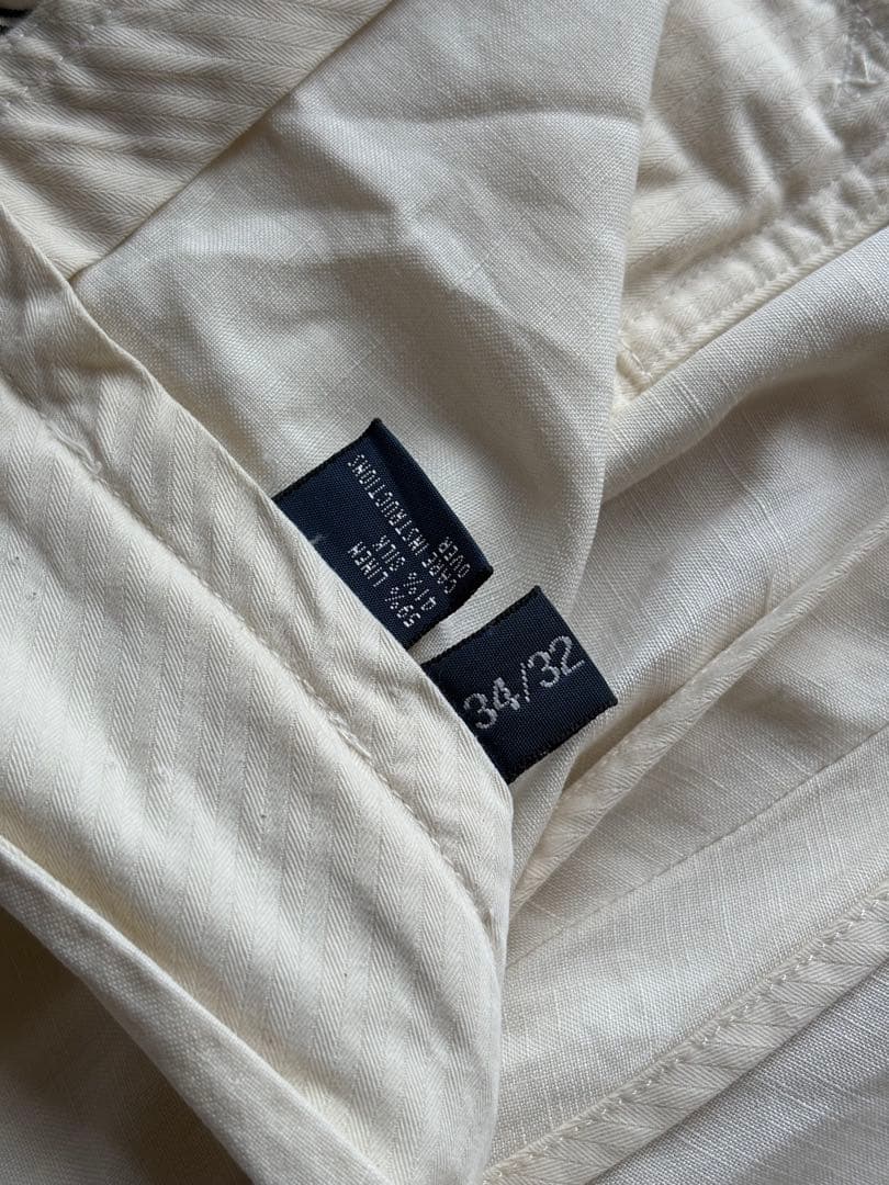 90's polo ralph lauren シルクリネン ペイント パンツ