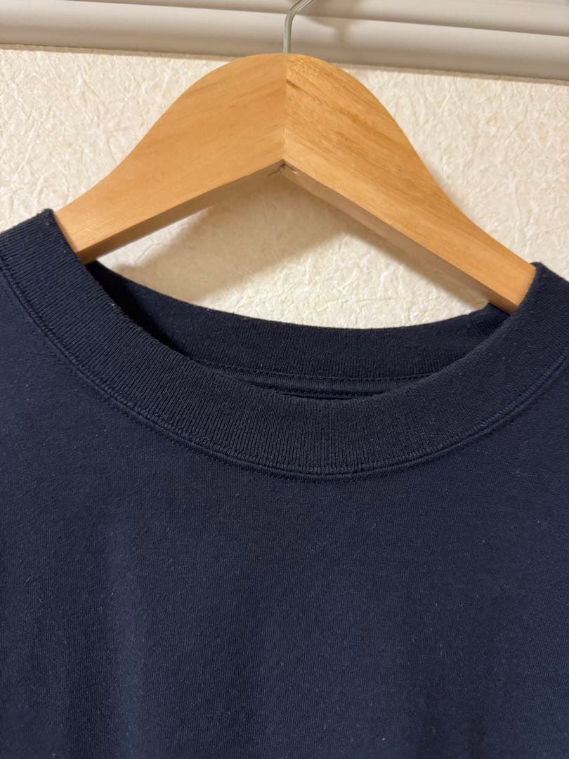 トップス ENNOY LONG SLEEVE HEM RIB TEE (NAVY)