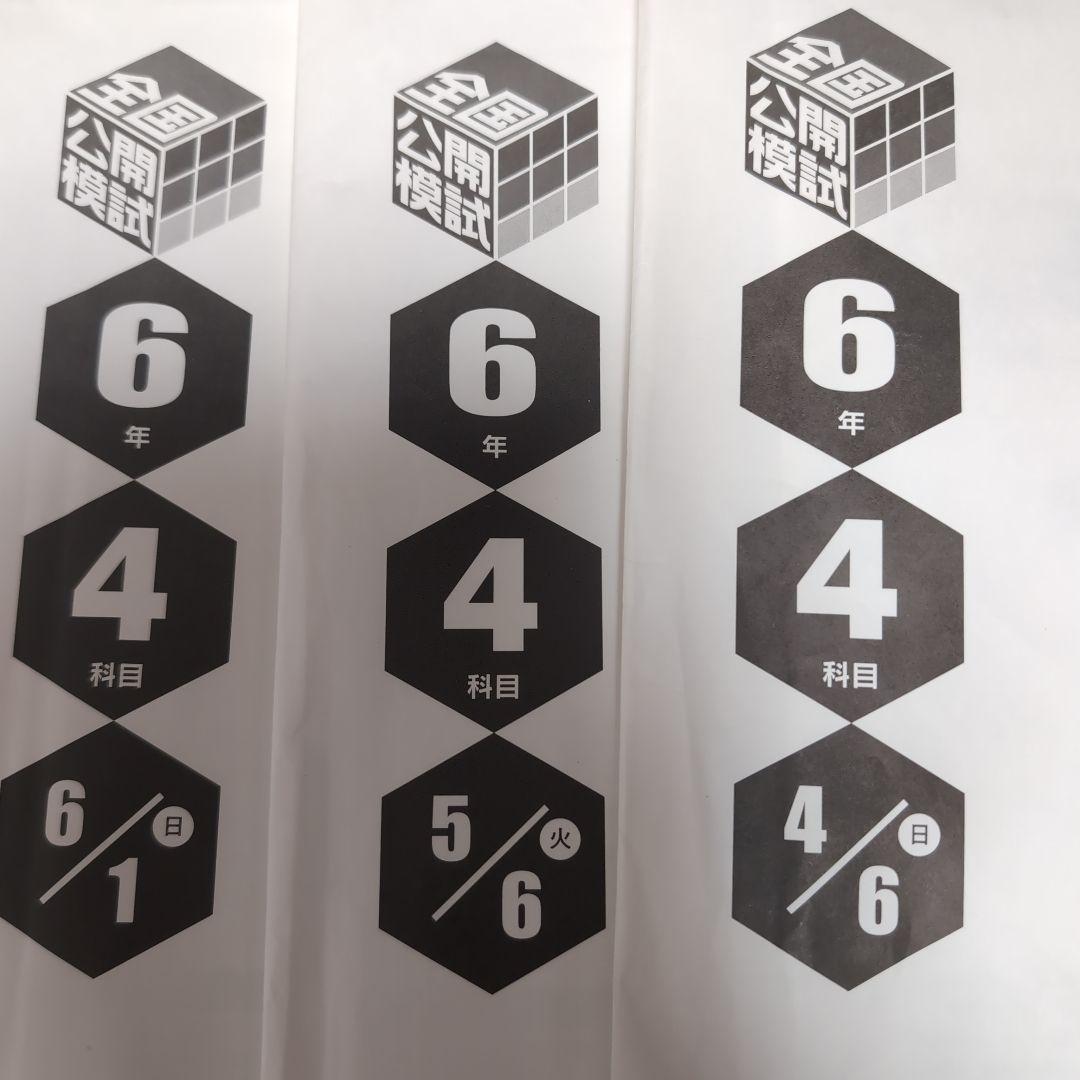 新品　2025年度　日能研　全国公開模試6年生前期3回分